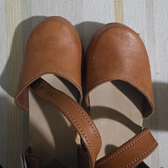 Sandgrens Swedish clogs - brown leather - 38 (7 or 7.5) - Picture 9 of 10